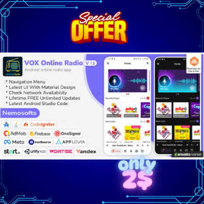 VOX Radio v13.1 - Online Radio Streaming nulled - Digicanyon