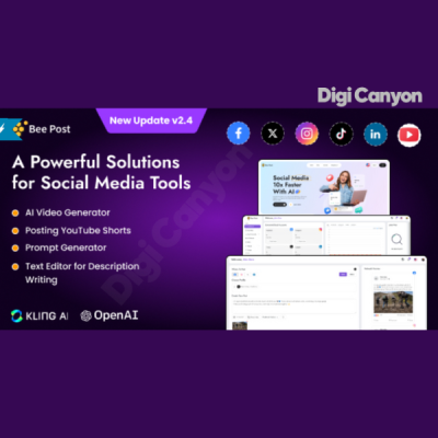 BeePost v2.4 – AI Social Media Manager & Content Creator SaaS